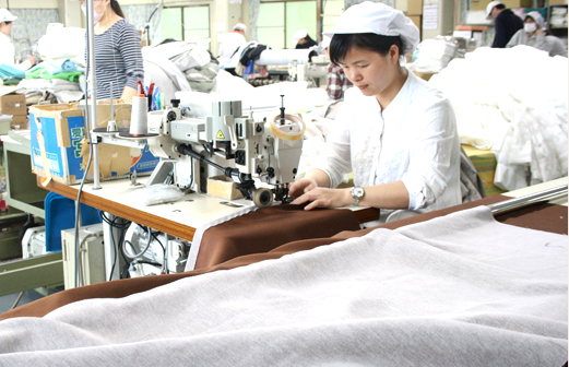 ミシン縫製工程