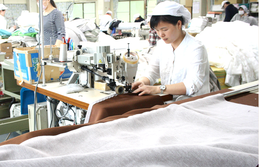 ミシン縫製工程