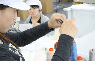 ミシン縫製工程